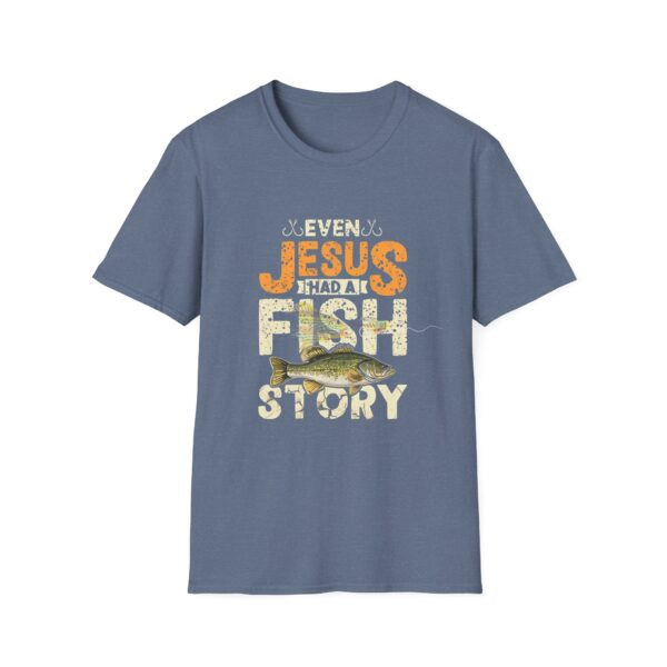 12636312073153019804_2048.jpeg Jesus Fish Story Unisex T-Shirt, Christian Top, Summer 2025 Tee, Religious Graphic Shirt, Inspirational Clothing