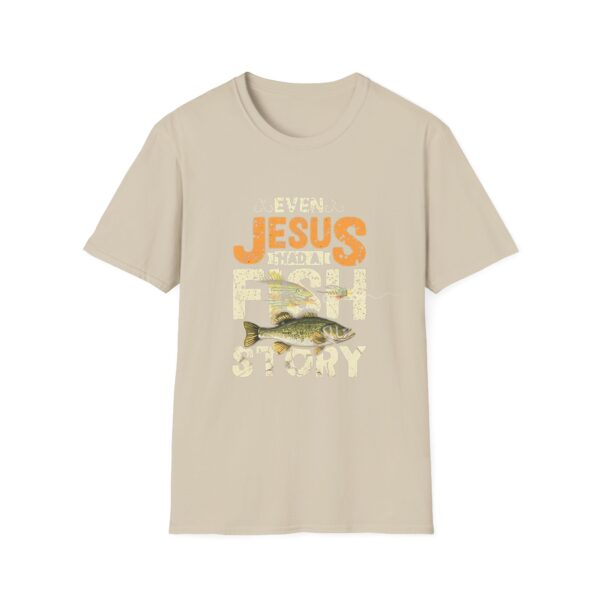 12890264334828383044_2048.jpeg Jesus Fish Story Unisex T-Shirt, Christian Top, Summer 2025 Tee, Religious Graphic Shirt, Inspirational Clothing