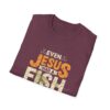 16496533601223340088_2048.jpeg Jesus Fish Story Unisex T-Shirt, Christian Top, Summer 2025 Tee, Religious Graphic Shirt, Inspirational Clothing