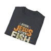 16809009145110117513_2048.jpeg Jesus Fish Story Unisex T-Shirt, Christian Top, Summer 2025 Tee, Religious Graphic Shirt, Inspirational Clothing