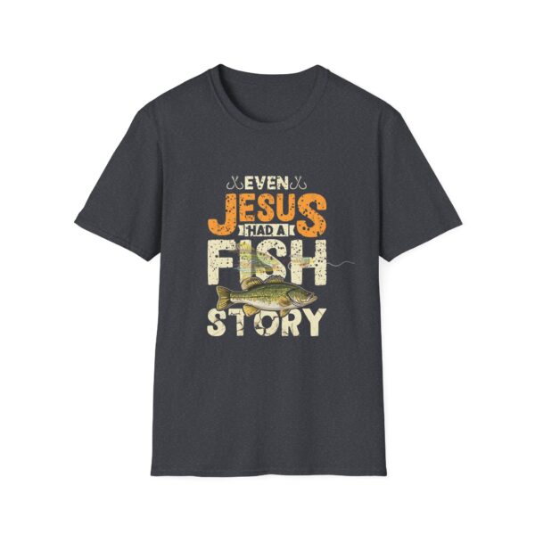 4338957124688473929_2048.jpeg Jesus Fish Story Unisex T-Shirt, Christian Top, Summer 2025 Tee, Religious Graphic Shirt, Inspirational Clothing