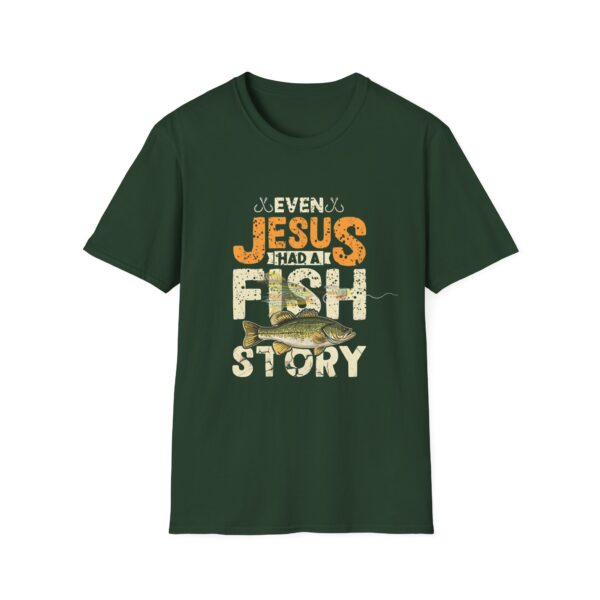 857676467558497707_2048.jpeg Jesus Fish Story Unisex T-Shirt, Christian Top, Summer 2025 Tee, Religious Graphic Shirt, Inspirational Clothing